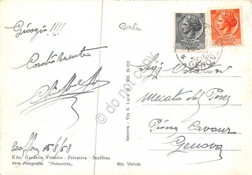 Cartolina Scoffera Località Tercesi e Castelli 1958 | Immagine Gallery 2