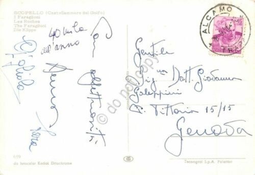 Cartolina Scopello Castellamare del Golfo casa cancello animata faraglioni 1964 | Immagine Gallery 2