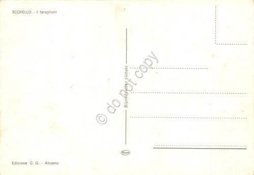 Cartolina Scopello I faraglioni e case | Immagine Gallery 2