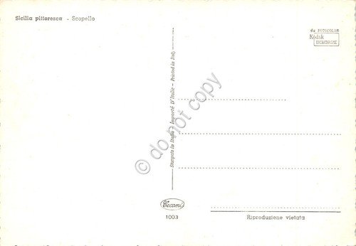 Cartolina Scopello vista dall'alto case faraglioni | Immagine Gallery 2