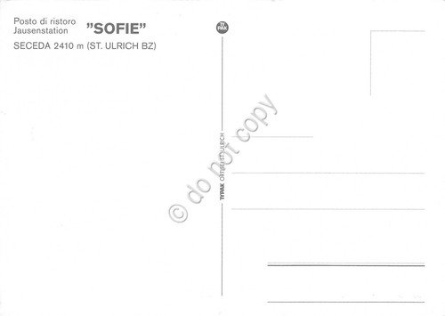 Cartolina Seceda St. Ulrich Bolzano Punto di Ristoro Sofie animata | Immagine Gallery 2