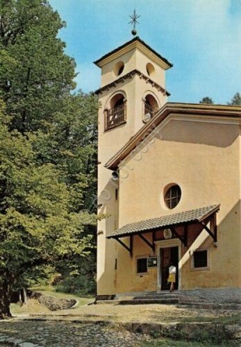 Cartolina Segonzano Santuario Madonna dell' Aiuto (Trento)