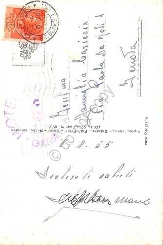 Cartolina Seiseralpe Alpe di Siusi Hotel Mezdì terrazza 1955 | Immagine Gallery 2