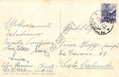 Cartolina Selve Marcone Panorama 1949 | Immagine Gallery 2