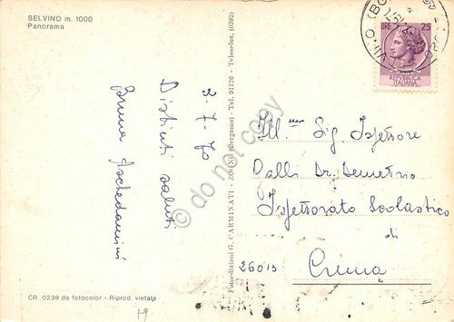 Cartolina Selvino Panorama 1970 (Bergamo) | Immagine Gallery 2