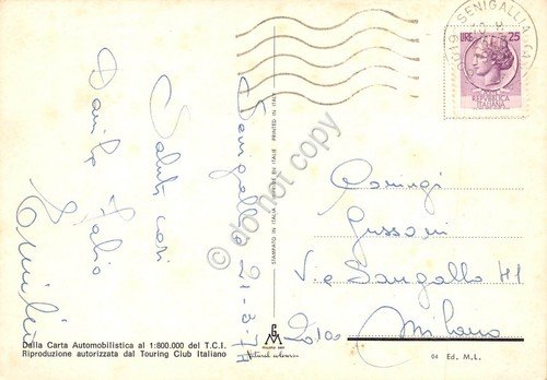 Cartolina Senigallia 6 vedute con mappa geografica (Ancona) | Immagine Gallery 2