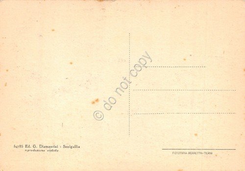 Cartolina Senigallia Portici Ercolani Lungo Misa animata