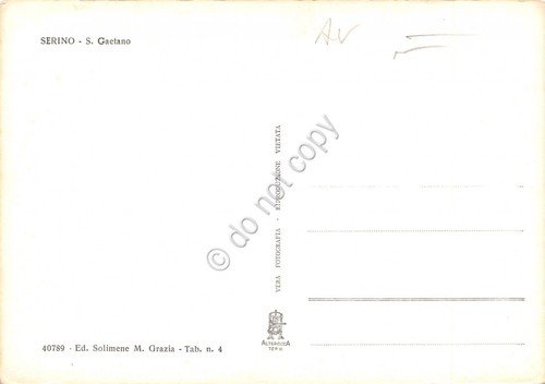 Cartolina Serino S. Gaetano panorama anni '50 | Immagine Gallery 2