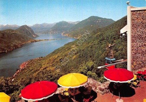 Cartolina Serpiano Panorama del Lago di Lugano Terrazzo Ristorante Funivia …