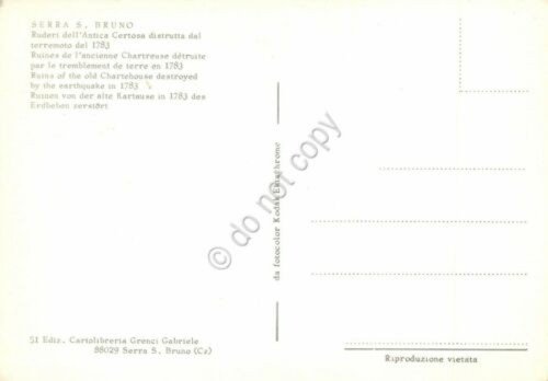 Cartolina Serra San Bruno Ruderi antica Certosa (Catanzaro) | Immagine Gallery 2