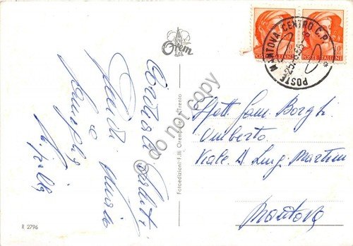 Cartolina Serraia di Pinè lido 1955 | Immagine Gallery 2