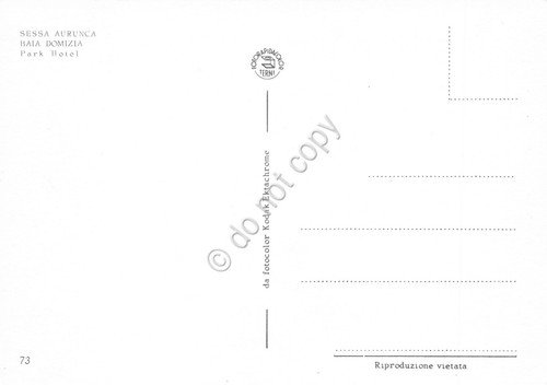 Cartolina Sessa Aurunca Baia Domizia Park Hotel anni '90