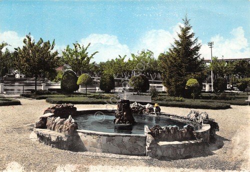 Cartolina Sesto Calende Giardini Pubblici fontana 1963 | Immagine principale