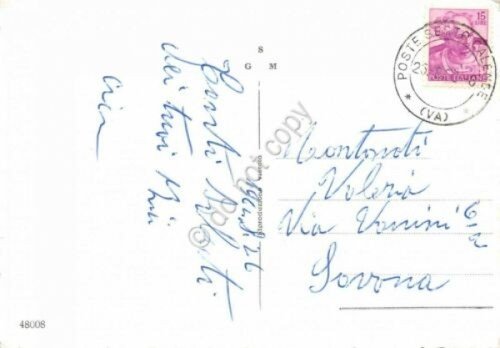 Cartolina Sesto Calende vedute giardini panorama lungoriva barche colorata 1964 | Immagine Gallery 2