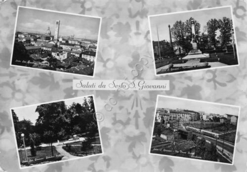 Cartolina Sesto San Giovanni vedute 1955 | Immagine principale