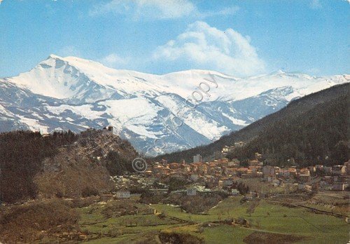 Cartolina Sestola panorama e Corno alle Scale (Modena)