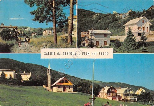 Cartolina Sestola Pian del Falco vedute varie 1980 (Modena) | Immagine principale
