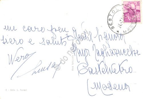 Cartolina Sestola viale nella pineta 1961 | Immagine Gallery 2