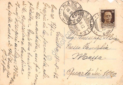 Cartolina Sestri Levante Grande Albergo e Bagni animata 1942 bordo … | Immagine Gallery 2