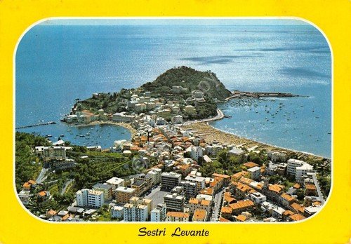 Cartolina Sestri Levante Panorama aereo 1974 | Immagine principale