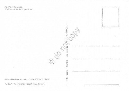 Cartolina Sestri Levante panorama aereo | Immagine Gallery 2
