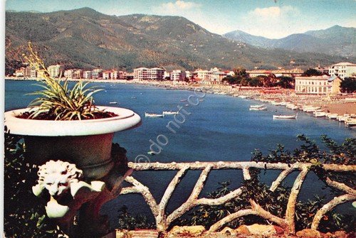 Cartolina Sestri Levante Spiaggia vista da Hotel dei Castelli 1963 … | Immagine principale