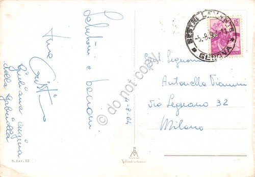 Cartolina Sestri Levante vedute 1964 (Genova)