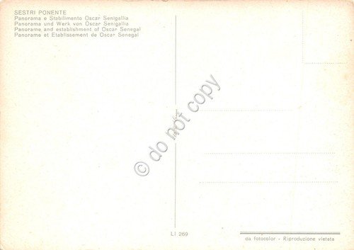 Cartolina Sestri Ponente Panorama Stabilimento Oscar Senigallia | Immagine Gallery 2