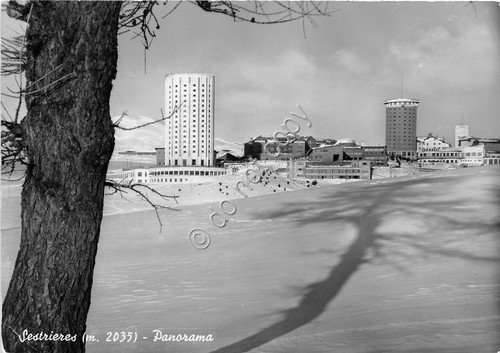 Cartolina Sestriere Panorama 1954 (Torino) | Immagine Gallery 1