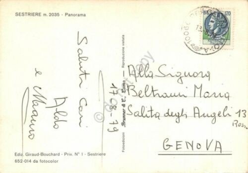 Cartolina Sestriere Panorama 1979 | Immagine Gallery 2
