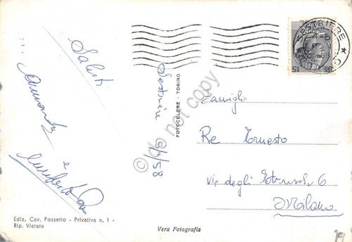 Cartolina Sestriere Panorama notturno 1958 (Torino) | Immagine Gallery 2