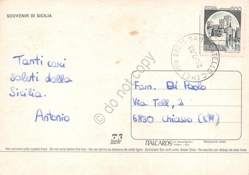 Cartolina Sicilia vedute 1990 (Palermo) | Immagine Gallery 2