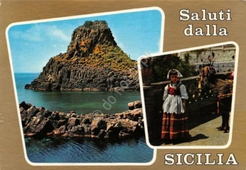 Cartolina Sicilia vedute abiti tradizionali 1988 (Palermo) | Immagine principale