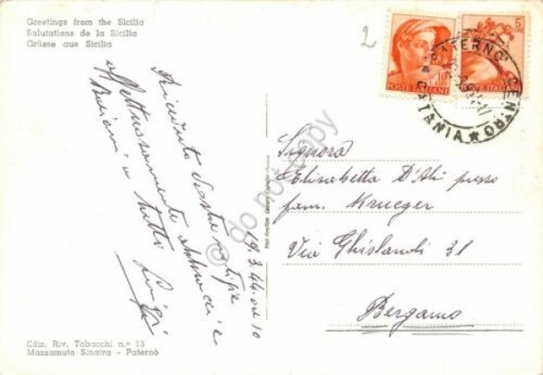 Cartolina Sicilia vedute varie Località (Catania)