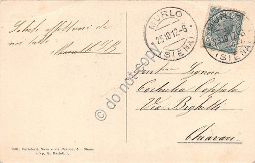 Cartolina Siena Cattedrale 1912 | Immagine Gallery 2