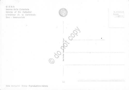 Cartolina Siena Cattedrale Interno | Immagine Gallery 2