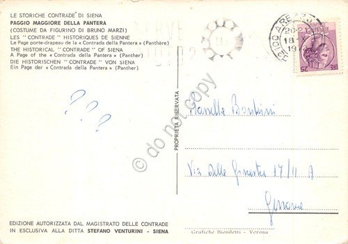 Cartolina Siena Paggio Maggiore della Pantera 1972 | Immagine Gallery 2