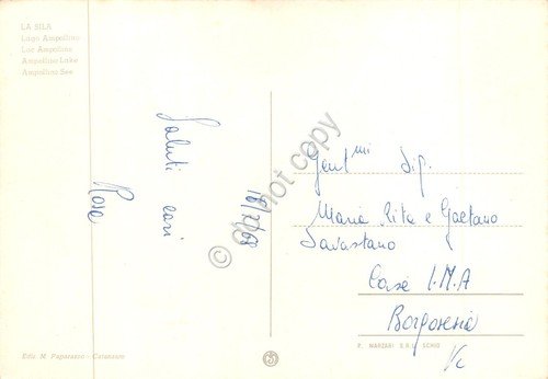 Cartolina Sila Lago Ampollino 1968 | Immagine Gallery 2