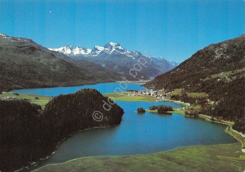 Cartolina Silvaplana mit Champferer und Silvaplanersee | Immagine principale