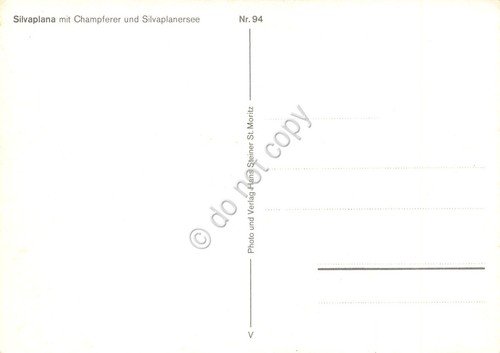 Cartolina Silvaplana mit Champferer und Silvaplanersee | Immagine Gallery 2