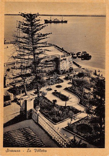 Cartolina Siracusa La Villetta dall'alto | Immagine principale