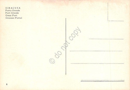 Cartolina Siracusa porto grande navi anni '80 | Immagine Gallery 2