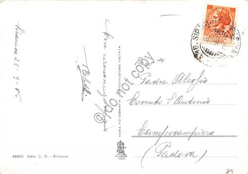 Cartolina Siracusa Saluti da Vedutine (Altre tematiche)