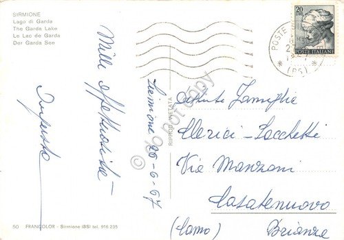 Cartolina Sirmione vedute 1967 (Brescia) | Immagine Gallery 2