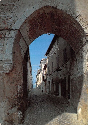Cartolina Sirolo Ancona Via Italia 1983 | Immagine principale