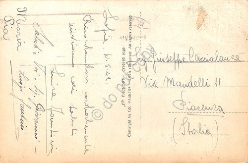 Cartolina Sofia Der Platz des Parlamentes 1942 Bulgaria