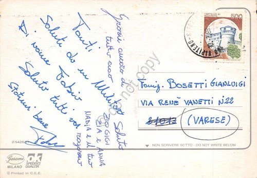 Cartolina soldato illustrata Nino umoristica