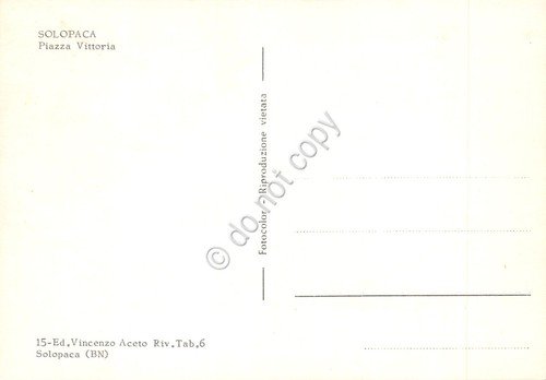 Cartolina Solopaca Piazza Vittoria case animata anni '80 | Immagine Gallery 2