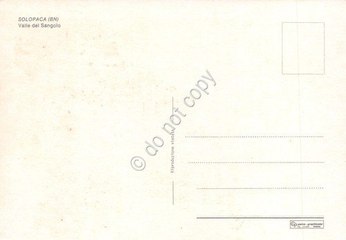 Cartolina Solopaca Valle del Sangolo anni '80