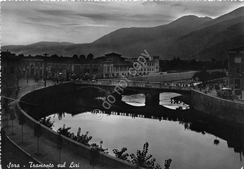 Cartolina Sora - Tramonto sul Liri - 1956 - VG … | Immagine principale